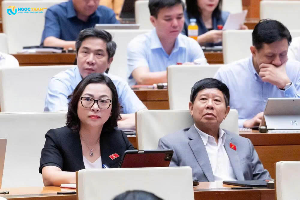 Các đại biểu tham dự phiên thảo luận tại hội trường Quốc hội.