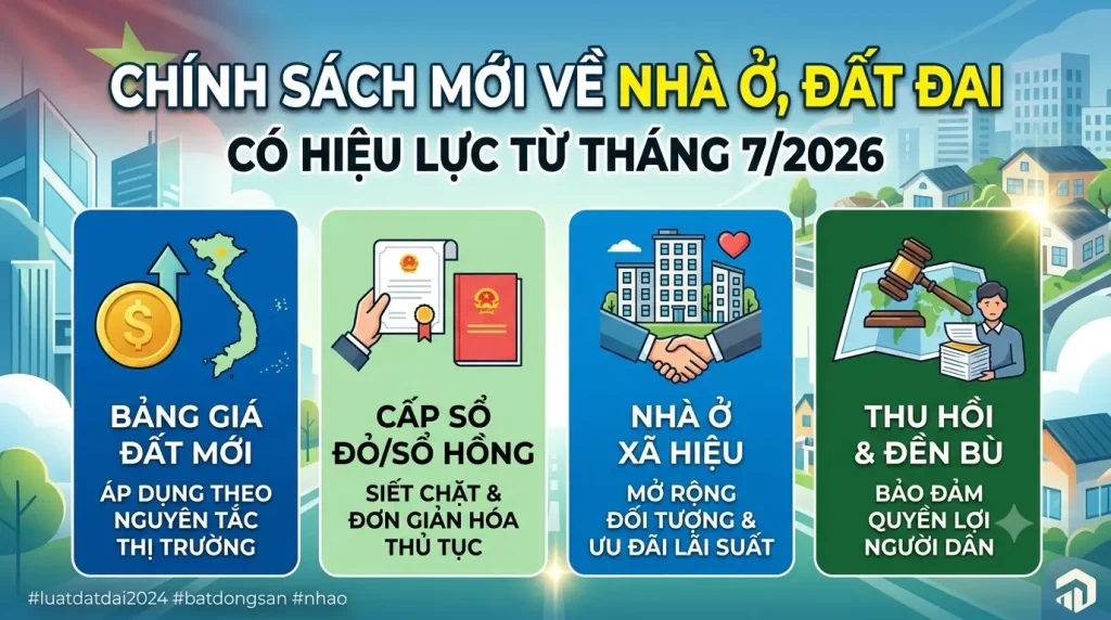 Chính Sách Mới Về Nhà Ở, Đất Đai Có Hiệu Lực Từ Tháng 7/2026