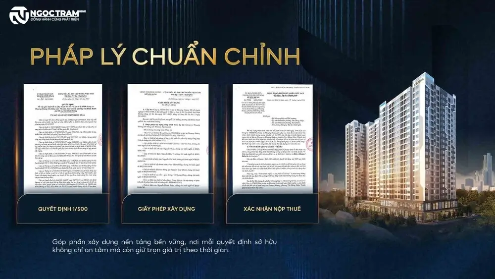 Hồ sơ pháp lý chuẩn chỉnh dự án căn hộ Fenica Dĩ An Bình Dương