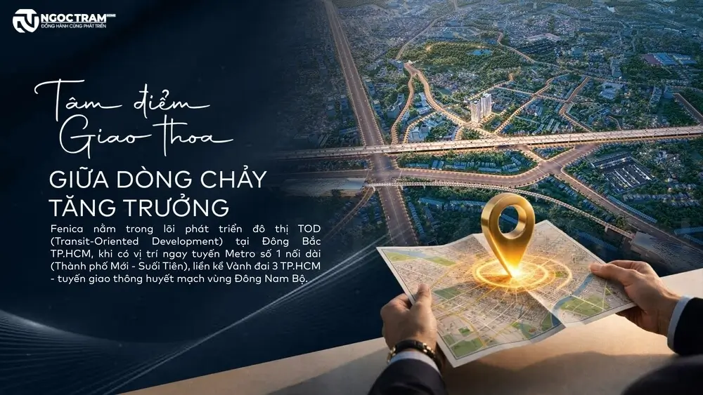 Góc nhìn từ trên cao quy hoạch tổng thể 2 tòa tháp dự án Fenica