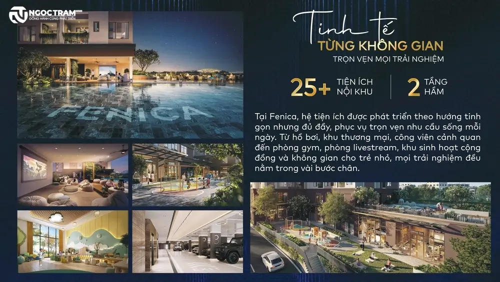 Hệ thống tiện ích nội khu hiện đại đẳng cấp tại dự án căn hộ Fenica Dĩ An