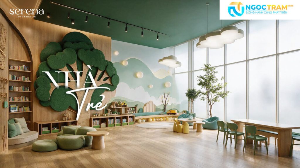 Không gian nhà trẻ hiện đại và an toàn tại dự án Serena Riverside
