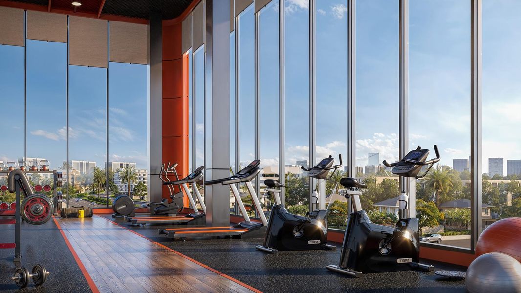 Không gian phòng tập gym hiện đại tại dự án Green Skyline