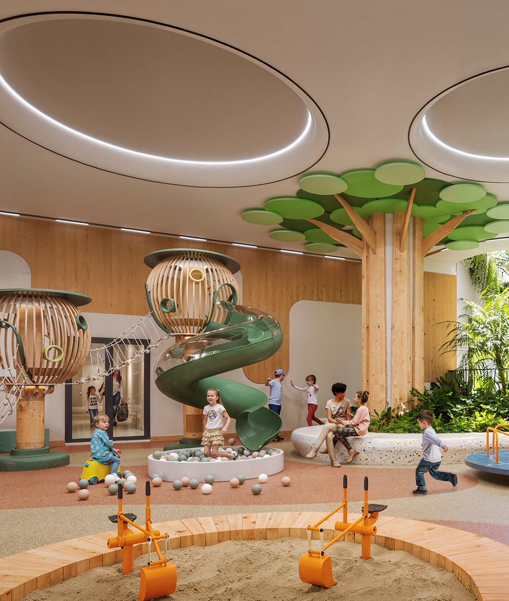 Khu vui chơi trẻ em trong nhà an toàn và sáng tạo tại Green Skyline