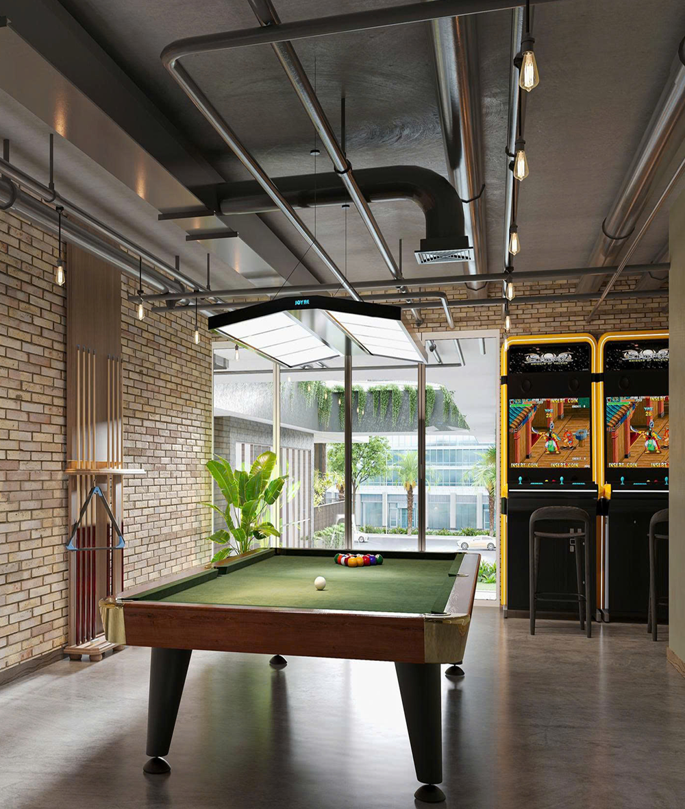 Phòng giải trí billiards và khu game center hiện đại tại Green Skyline