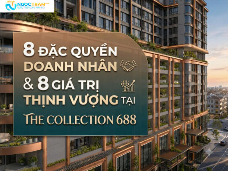 Banner thông tin 8 đặc quyền dành riêng cho giới doanh nhân tại The Collection 688 Bình Dương